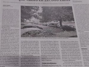 CONDENA AL AYUNTAMIENTO DE PONTEVEDRA AL PAGO DE UN JUSTIPRECIO  DE CASI UN MILLON DE EUROS